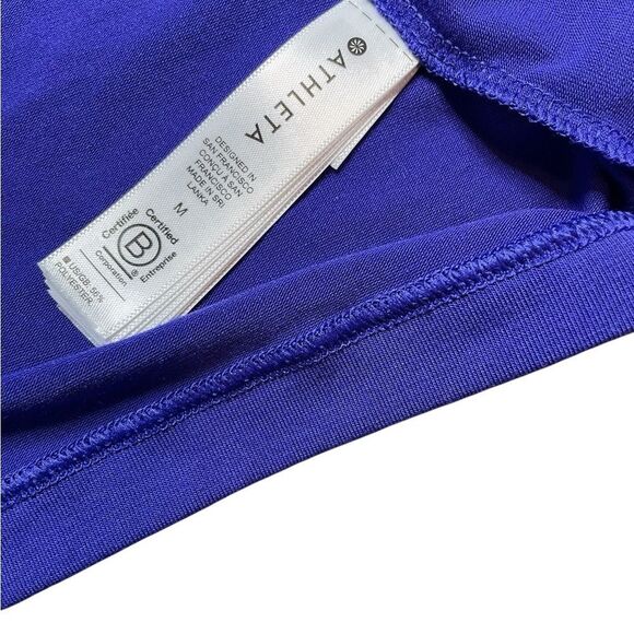 ATHLETA Essential Turtleneck Top Purple Size Medium - Picture 7 of 8